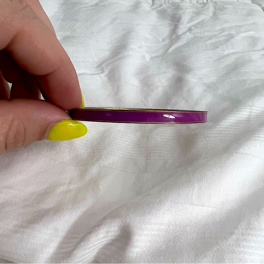 Kate Spade Lay in Lavender Gold and Purple Idiom Bracelet